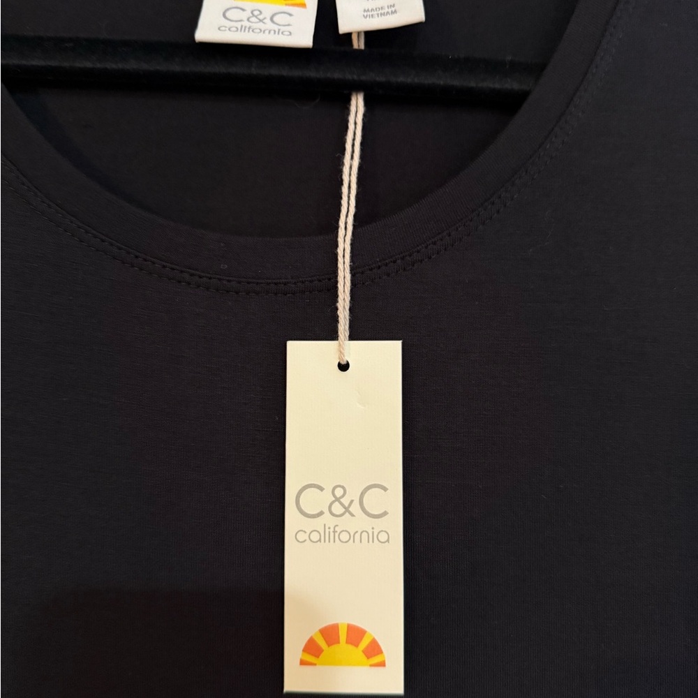 C&C California Elegant Black Midi Dress - Picture 5 of 6